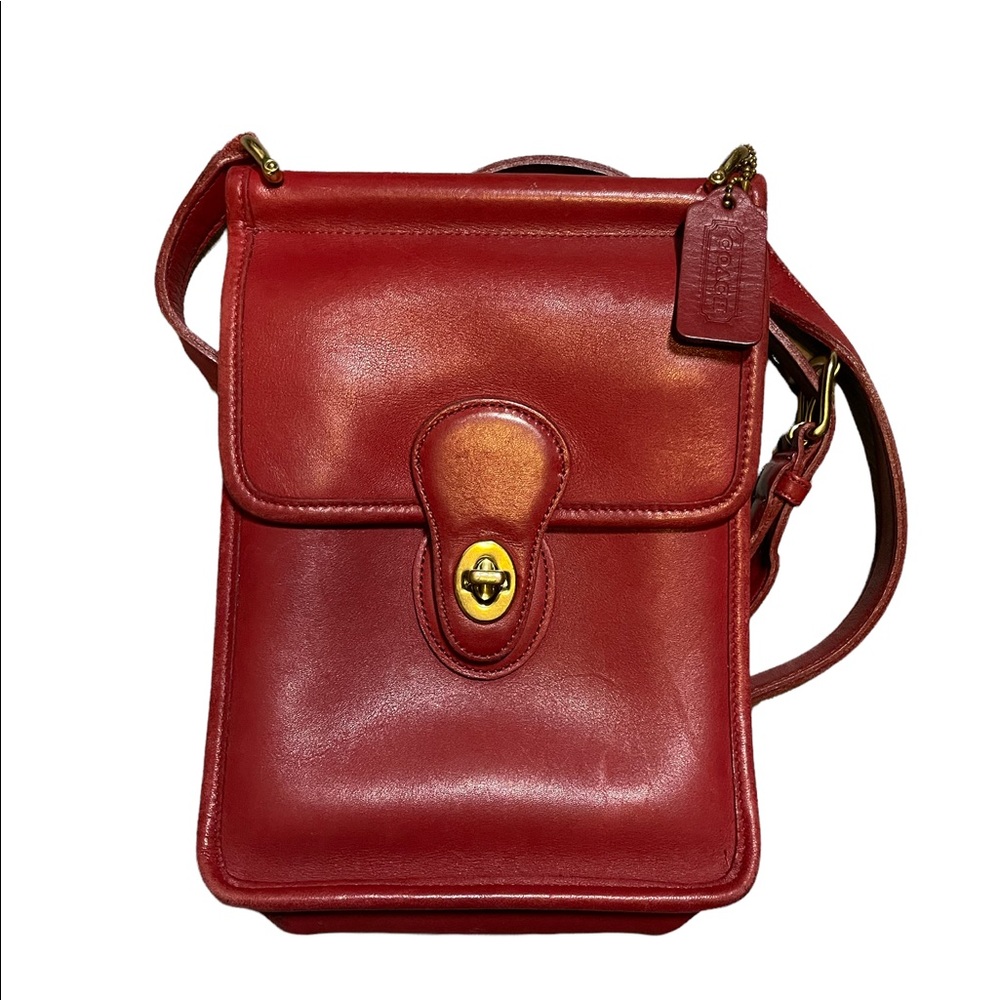 *RARE* Red Vintage Coach Murphy Crossbody Bag